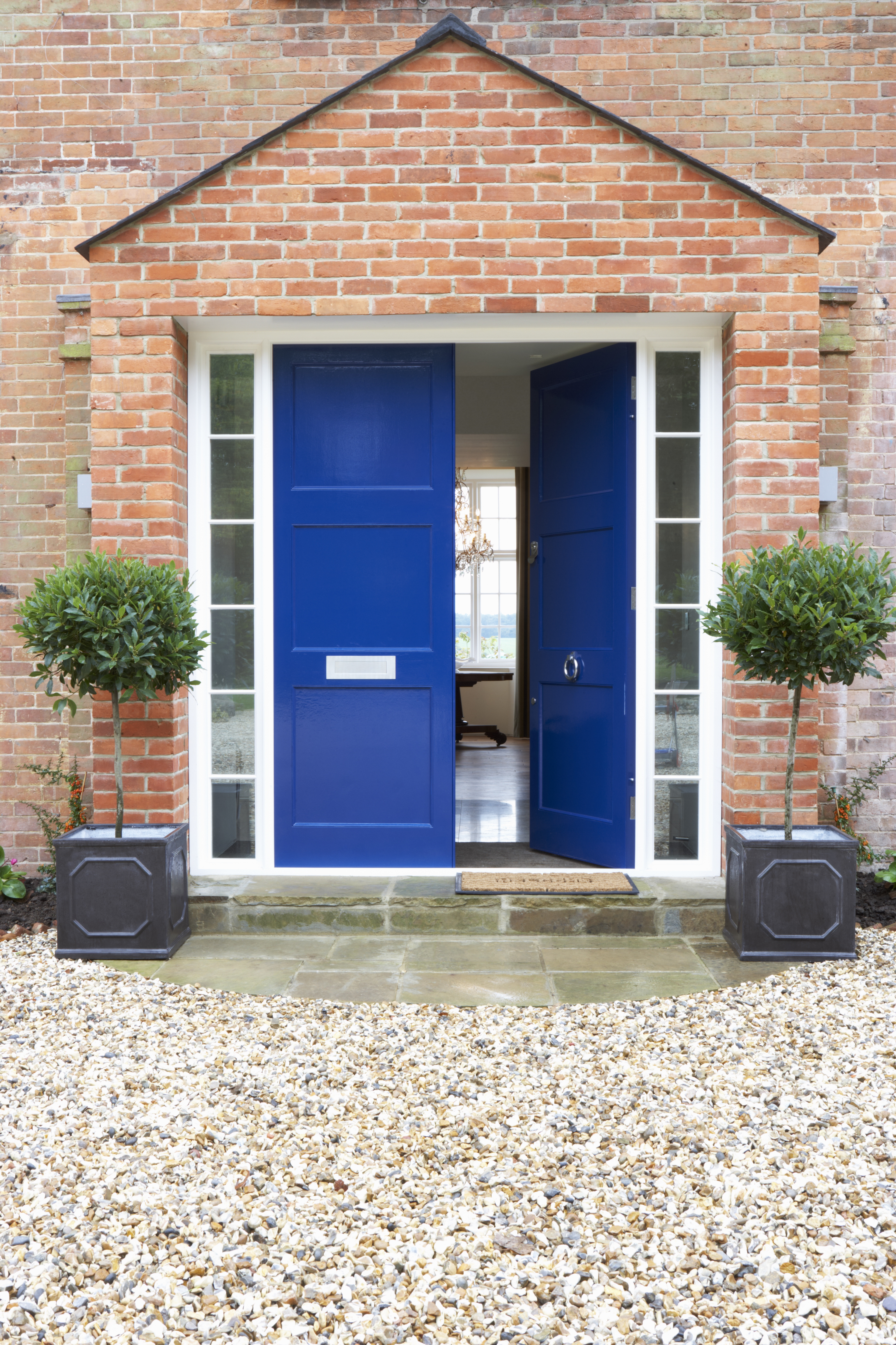 Blue entry door color meaning