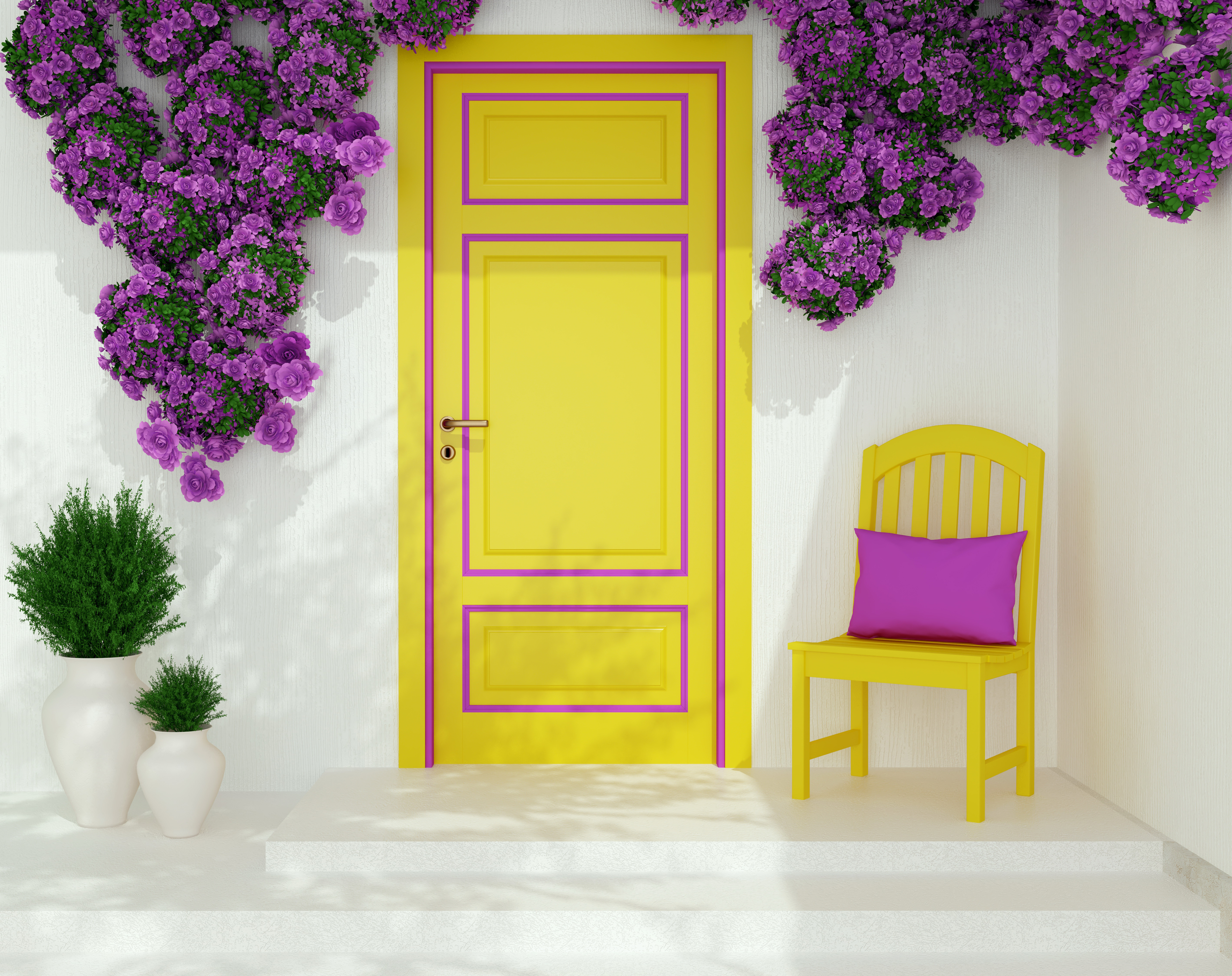 yellow entry door color meaning
