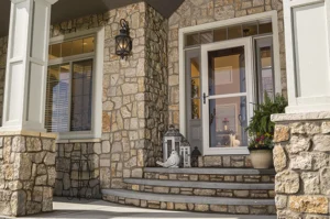 storm door installed on a residential home